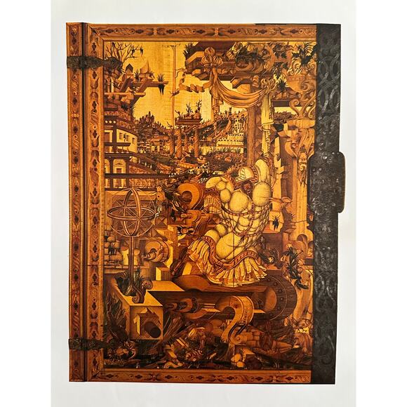 Wrangelschrank Cabinet, Fantastic, Painting, Book Page, Print, ~ 250802-WH 350 H - Picture 2 of 2